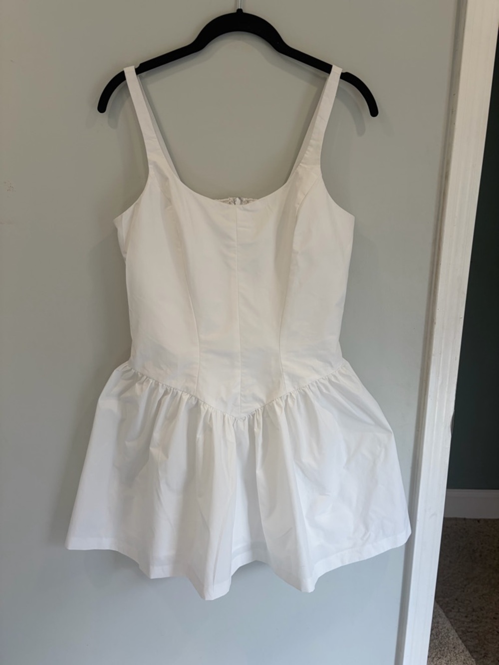 Amanda Uprichard- Paterson Dress Fit-and-Flare Mini Dress White M Retail $248!
